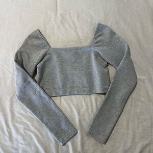 Gray Women's Long Sleeve Top